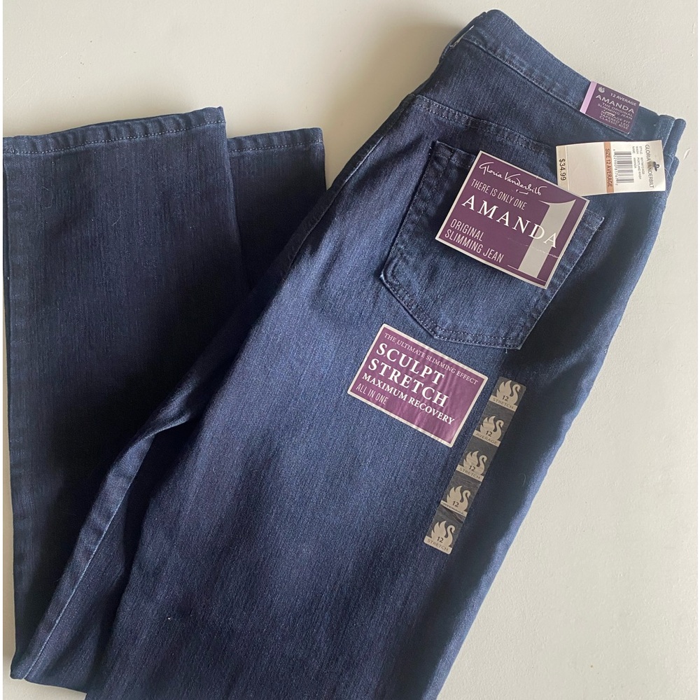 NWT Portland Wash Gloria Vanderbilt Amanda Jeans
